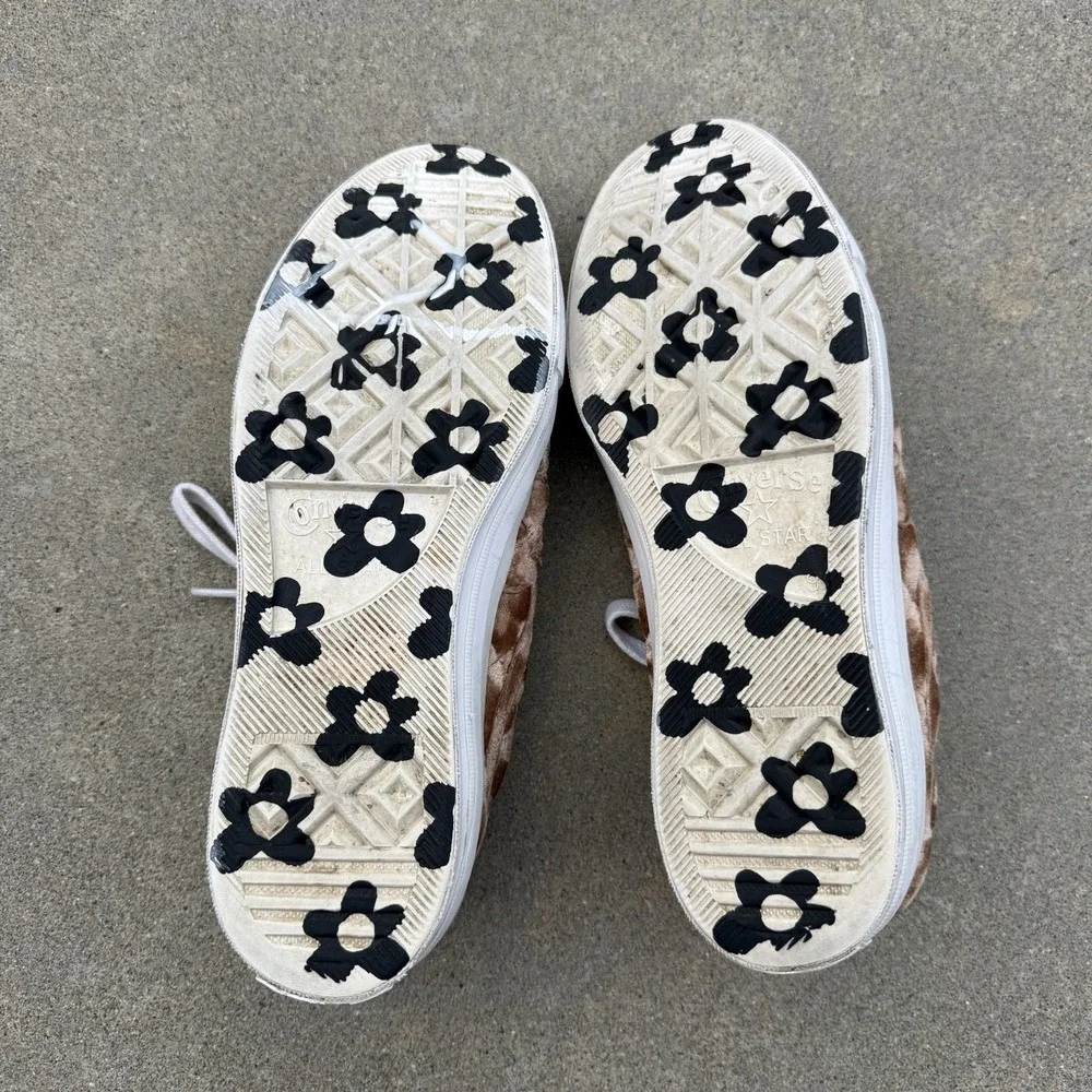 Converse Golf Le Fleur One Star Ox Velvet Sneaker Shoes Brown Suede Sz‎ M9/W11